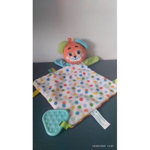 Doudou chien ours a pois Clementoni
