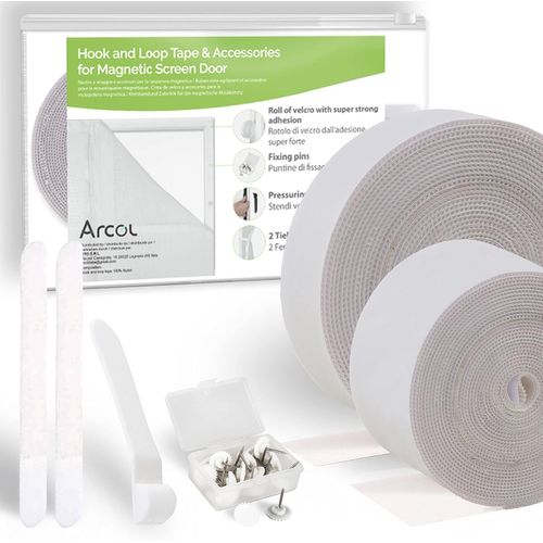 SHIBA-Scratch Autocollant Double Face pour Moustiquaires le Plus Fort \u2013 Kit Complet Pour Moustiquaires Magnétiques \u2013 Vel[1