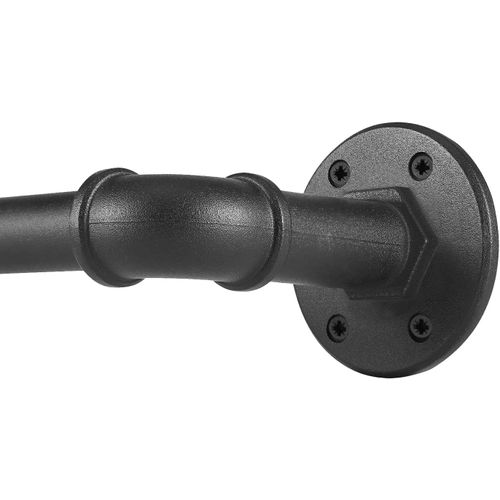 Shiba-Tringle Rideau Style Industriel Noire, Tringle Rideau Obscurcissant, Tringle A Rideaux Pour Rideaux À Oeillets, Rail Rideaux[8