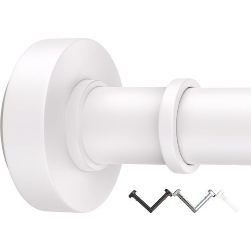 SHIBA-Tringle à rideau de douche réglable avec ressort durable, sans perçage, convient pour salle de bain, chambre à coucher, cuis[6