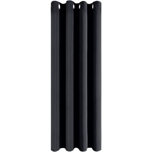 Shiba-Rideau Noir Occultant 140x240 Cm Thermique Isolant Anti Froid Et Chaleur Tissu Épais Décoratif Porte Entrée Rideau Opaque Oc[1