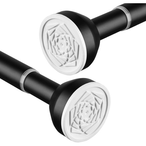 SHIBA-Tringle à rideau de douche extensible en acier inoxydable - 73 à 138 cm - Pour salle de bain, chambre à coucher, fenêtre, pl[6