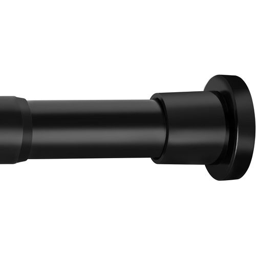 SHIBA-Tringle à Rideau de Douche Réglable Noir 73-194cm, Tringle à Rideau sans Perçage pour Rideau de Douche, Rideau de Porte, Arm[4