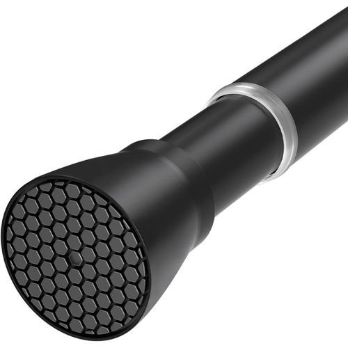 SHIBA-70-120 cm 1 tringle à rideau de douche escamotable noire pour fenêtre de salle de bain[1223]