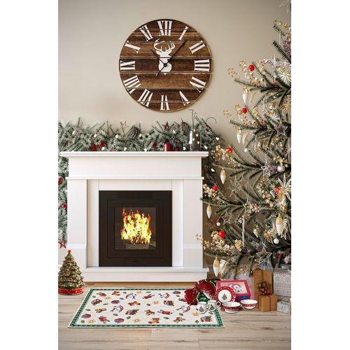 SHIBA-Tapis design nostalgique Toy's Delight ¿ Couverture pour sapin de Noël, tapis d'entrée, tapis de sapin de Noël pour salon, c[8