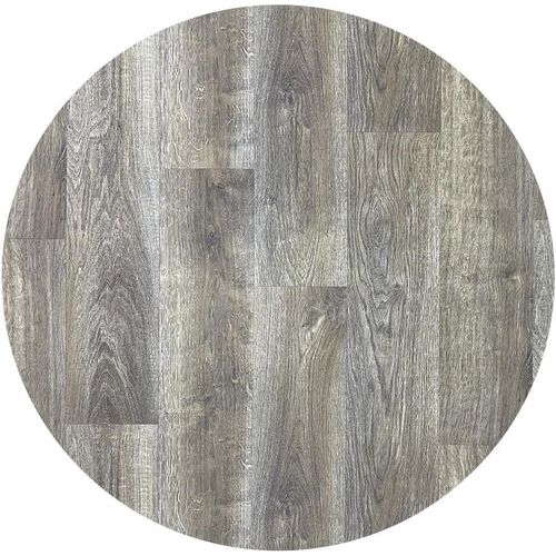 Shiba-Tapis Rond En Vinyle Imitation Bois Foncé - Élégance Et Durabilité Pour La Décoration Intérieure[1050]