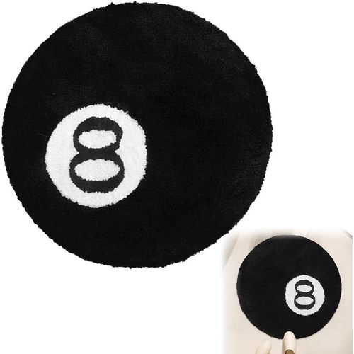 Shiba-Tapis Rond Avec Flocage Antidérapant, Simulation De Billard, Lavable, Pour Chambre À Coucher, Salon, Décoration De Fête (60 [1