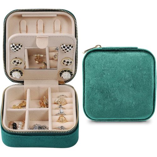 Shiba-Boite Bijoux Voyage, Boîte À Bijoux Femme, Boîte À Bijoux Velours, Petit Boite Rangement Bijoux, Boite A Bijoux Pour Bagues,[3
