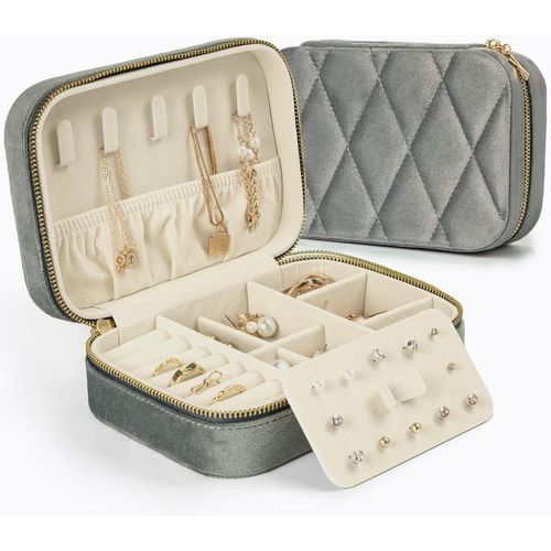 Shiba-Petites Boîtes À Bijoux Pour Femme | Boîte De Rangement À Bijoux En Velours Pour Boucles D'oreilles, Bagues, Colliers | Joli[3