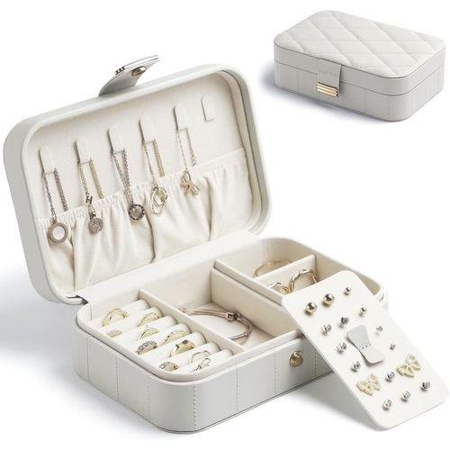 Shiba-Petite Boîte À Bijoux De Voyage Portable Pour Boucles D'oreilles, Bagues, Colliers, Boîtes À Bijoux Pour Femmes, Filles, Épo[3