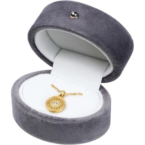 Shiba-Coffret Boîte À Bijoux En Velours Pour Collier, Pendentif, Bracelet, Présentoir À Bijoux Pour Mariage, Fiançailles, Annivers[3