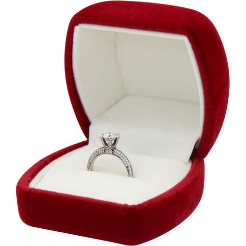 Shiba-Boîte De Rangement Simple En Velours Pour Bague De Mariage, Portable, Petite Boîte De Rangement, Pour Bague De Fiançailles, [3