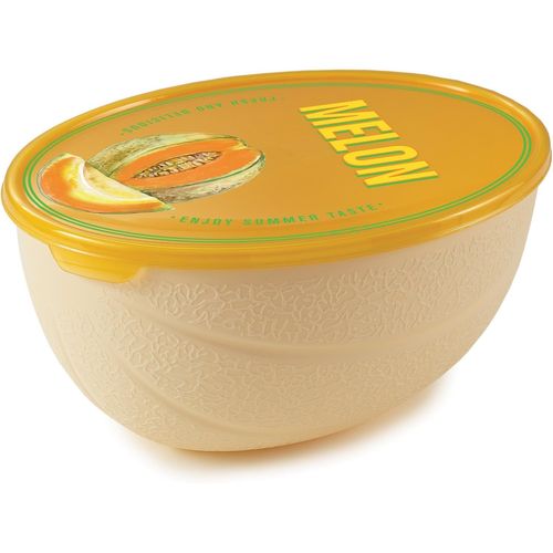 SHIBA-, Garde Melon 2L, Boîte de Conservation 23,5 x 18,5 x 11 cm, Boite Rangement Frigo, Made in Italy[2010]