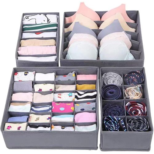 Shiba-Organisateur De Tiroir Pliable,Pliable Pour Ranger Chaussettes, Ouvertes De Organisateur Armoire Vetement Pour Cravates Chau[3