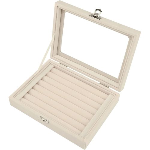Shiba-Boîte À Bijoux En Velours Organisateur De Bijoux Pour Bague Boucle D'oreille Collier Présentoir À Bijoux Boîte De Rangement [2