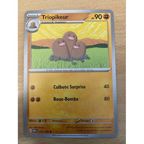 (1950) Triopikeur 51/165 Pokemon 