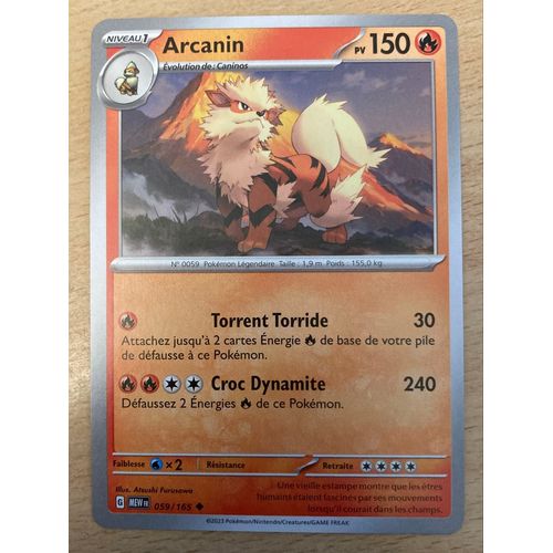 (1019) Arcanin 59/165 Pokemon 
