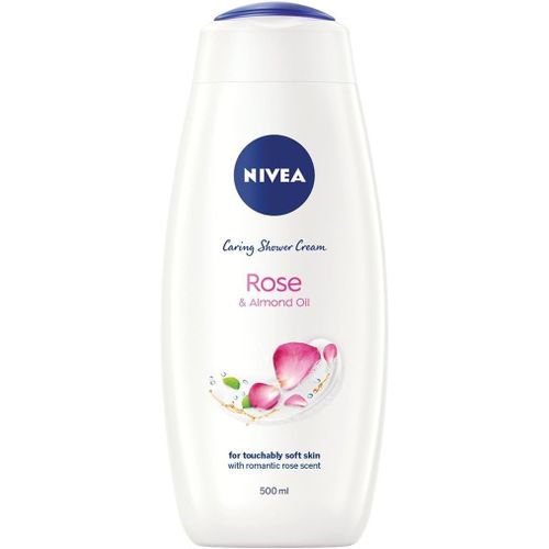Shiba-Nivea Caring Shower Gel Indulgent Moisture Rose Cream, 500 Ml[1702]