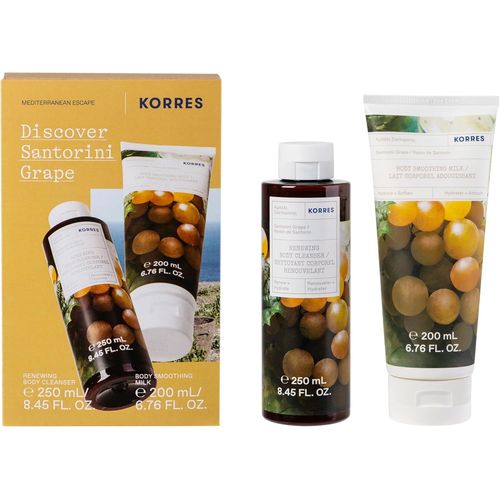 Shiba-Santorini Grape Kit De Soins Corporels, Pour Femmes Et Hommes, Composé D'un Gel Douche De 250 Ml Et De Lait Corporel De 200 [9 
