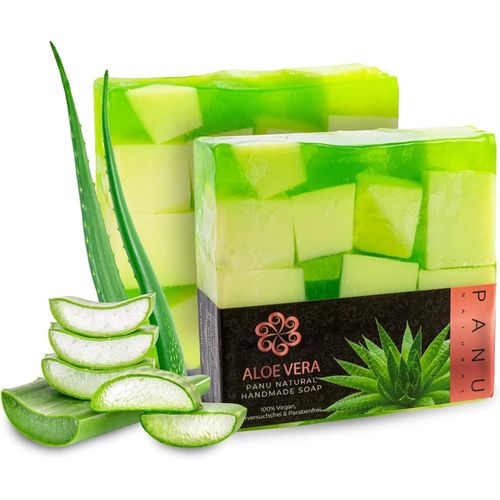 Shiba-Savon Aloé Vera - Savon De Douche Végétalien Pour Tous Les Types De Peau - Savon Naturel Comme Gel Douche Solide Et Shampooi[3 