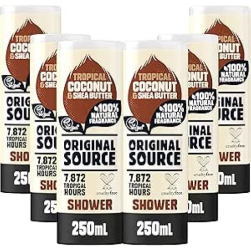 Shiba-Source Gel Douche Noix De Coco & Beurre De Karité 250 Ml - Lot De 6[920] 