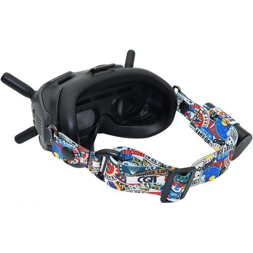 Checarzhn-Kit Bandeau Sangles De Tête Réglable Pour Dji Fpv Casque Goggles V2 Et Autres Marques De Casques Vr Accessoire Drone (Sangle)-Fututech