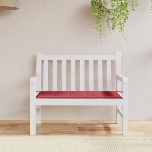 Vidaxl Coussin De Banc De Jardin Rouge Bordeaux 100x50x4 Cm