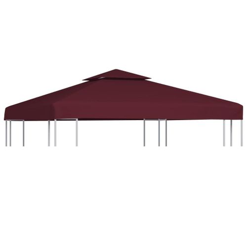 Prolenta Premium - Toile Supérieure Double De Belvédère 310 G/M² 3x3 M Bordeaux