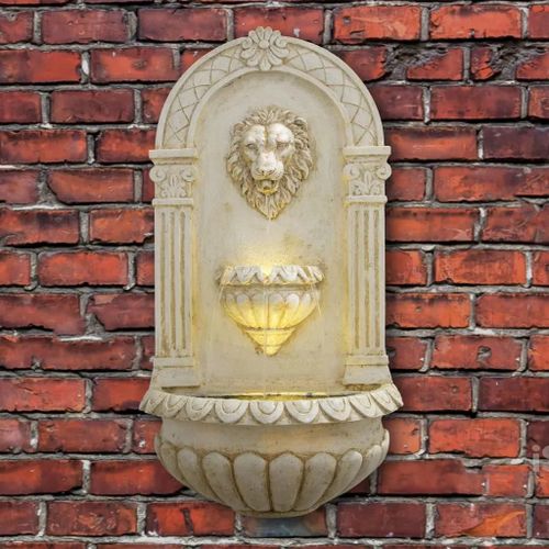 Prolenta Premium - Fontaine Murale De Jardin Acqua Arte Assoro Lion