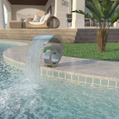 Prolenta Premium - Fontaine D'étang Acier Inoxydable 50 X 30 X 53 Cm Argenté
