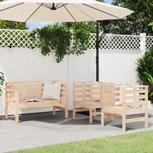 Prolenta Premium - Salon De Jardin 3 Pcs Bois Massif De Pin