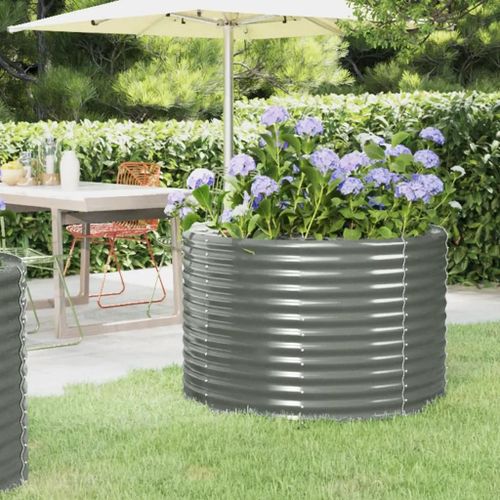 Prolenta Premium - Lit Surélevé De Jardin Acier Enduit De Poudre 100x100x68cm Gris