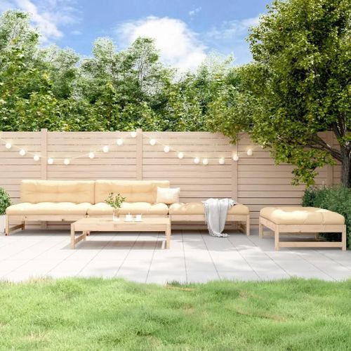 Prolenta Premium - Salon De Jardin 5 Pcs Bois Massif De Pin