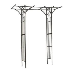 Prolenta Premium - Arche De Jardin Métal 114x66x232 Cm Noir