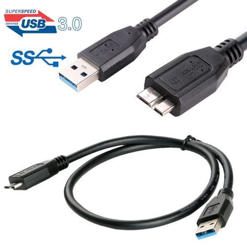 Cordon USB 3.0 haute vitesse Micro à l'USB 3.0 Câble disque dur externe HDD 30cm