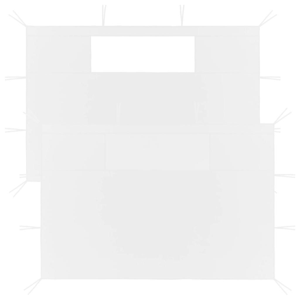Prolenta Premium - Parois Latérales De Belvédère Avec Fenêtres 2 Pcs Blanc