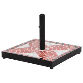 Prolenta Premium - Base De Parasol Terre Cuite Et Blanc Carré 12 Kg