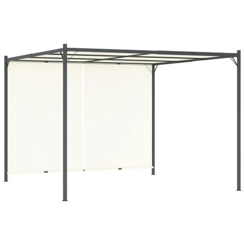 Prolenta Premium - Pergola Avec Toit Réglable Crème Blanc 3x3 M Acier
