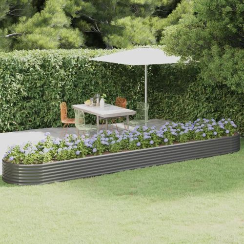 Prolenta Premium - Lit Surélevé De Jardin Acier Enduit De Poudre 507x100x36cm Gris