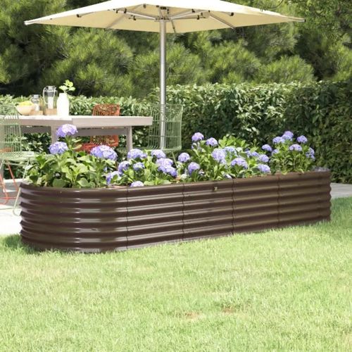 Prolenta Premium - Lit Surélevé De Jardin Acier Enduit De Poudre Marron