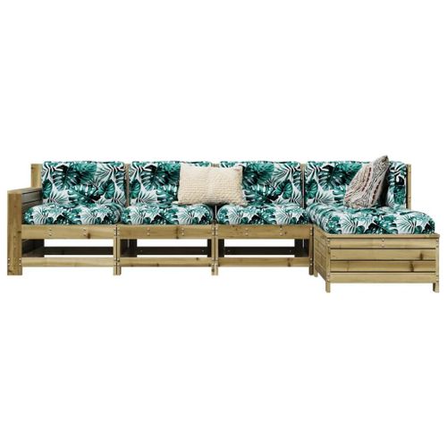 Prolenta Premium - Salon De Jardin 5 Pcs Bois De Pin Imprégné