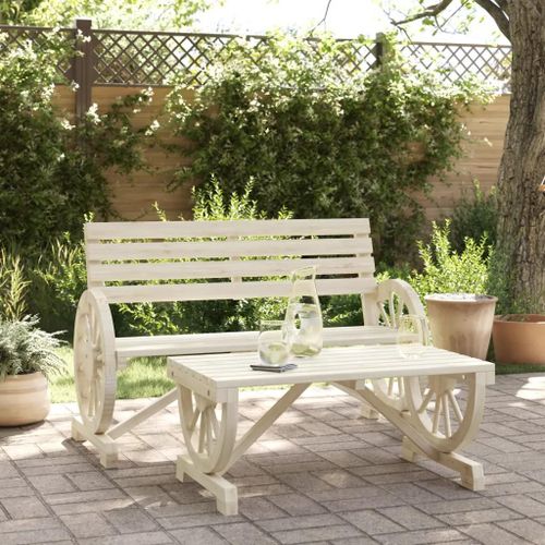 Prolenta Premium - Salon De Jardin 2 Pcs Bois De Sapin Massif