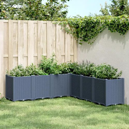 Prolenta Premium - Jardinière Bleu Gris 160x160x53 Cm Pp