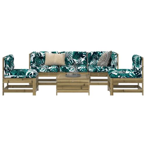 Prolenta Premium - Salon De Jardin 6 Pcs Bois De Pin Imprégné
