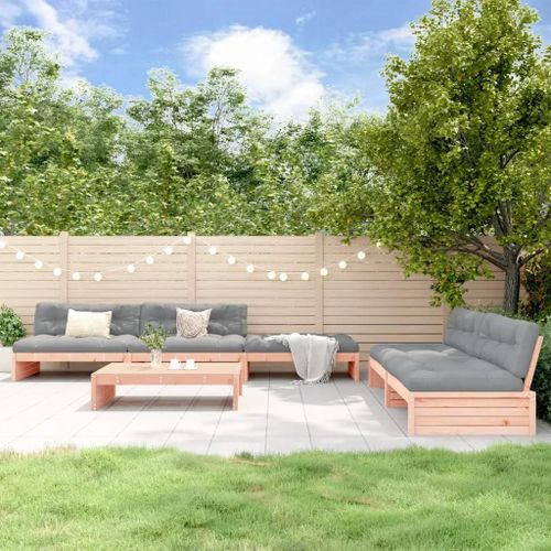 Prolenta Premium - Salon De Jardin 6 Pcs Avec Coussins Bois Massif Douglas