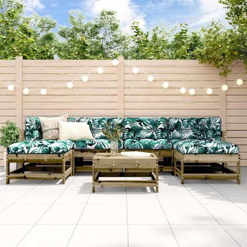 Prolenta Premium - Salon De Jardin 7 Pcs Bois De Pin Imprégné