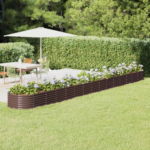 Prolenta Premium - Lit Surélevé De Jardin Acier Enduit De Poudre Marron