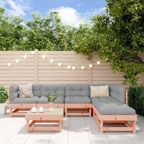 Prolenta Premium - Salon De Jardin 7 Pcs Avec Coussins Bois Massif Douglas