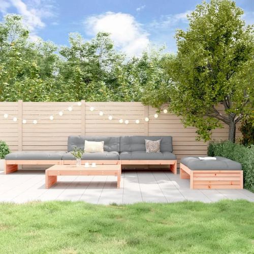 Prolenta Premium - Salon De Jardin 5 Pcs Avec Coussins Bois Massif Douglas