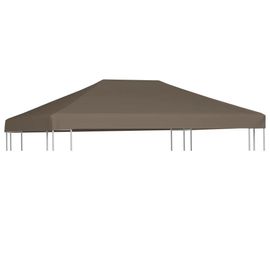 Prolenta Premium - Toile Supérieure De Gazebo 310 G/M² 3x4 M Taupe